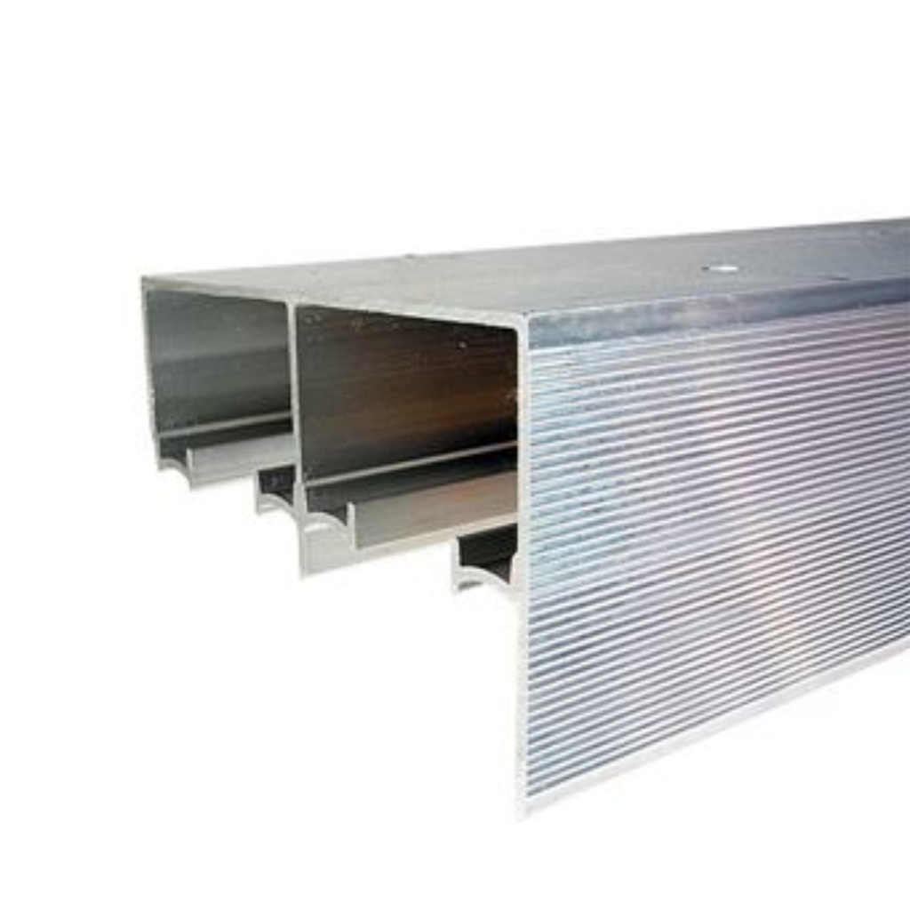 Johnson Hardware Jh138f120 138F Series 120  Aluminum Track for 1-3/8  Bypass Doors - Mill