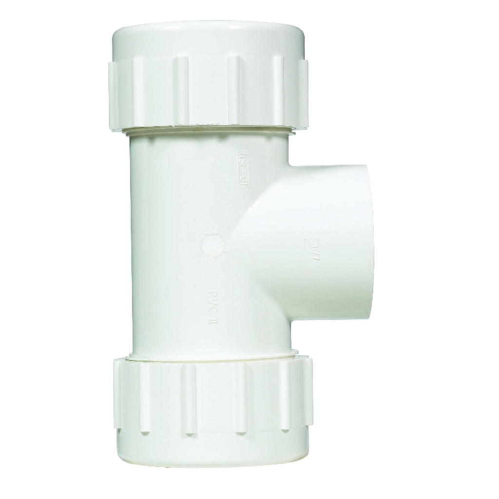 TEE PVC COMPRESSION 1.5