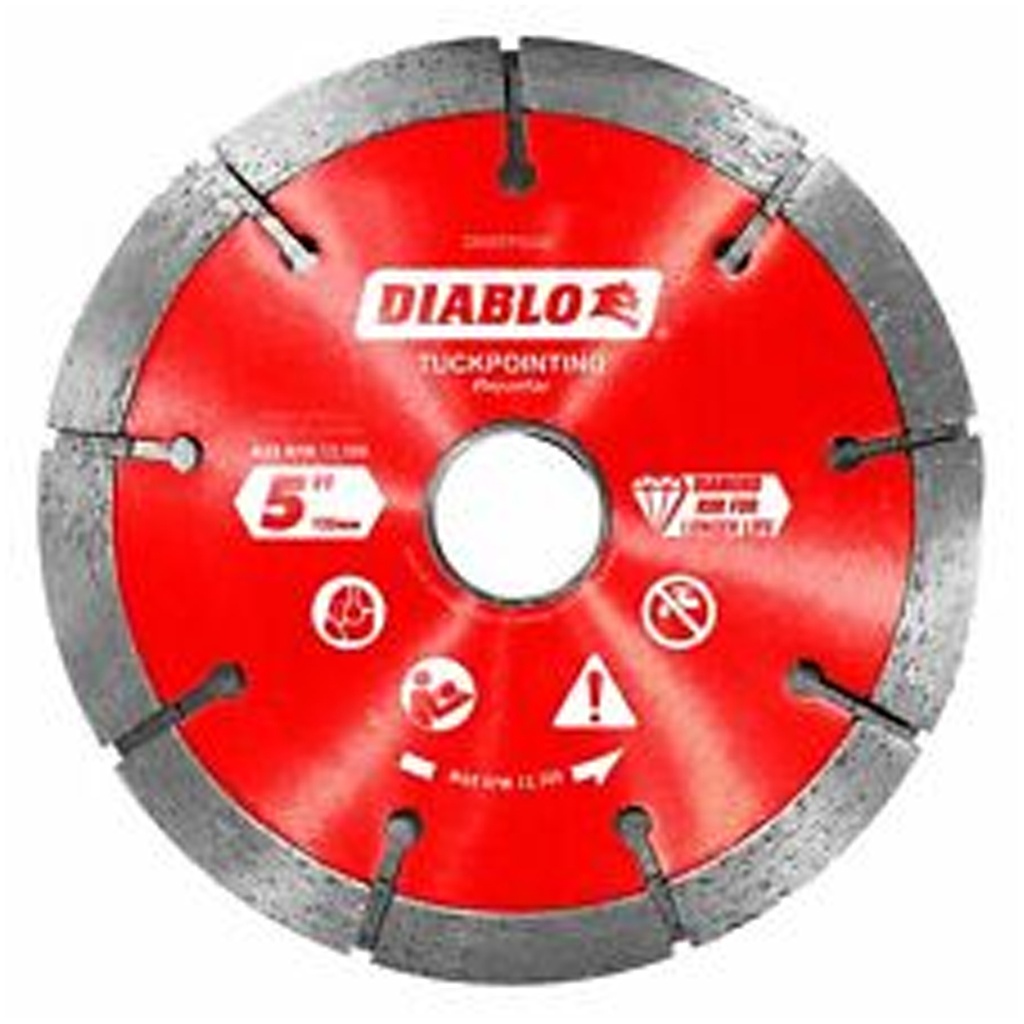 Diablo 5 in. D X 7/8 in. Diamond Tuck Point Masonry Cut-Off Wheel 1 Pk