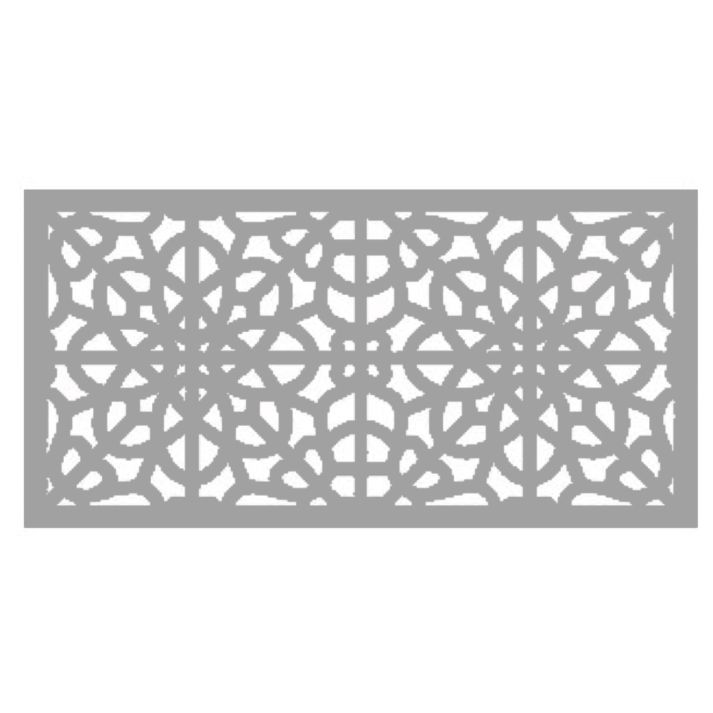 PANEL 2X4  FRETWORK GRAY