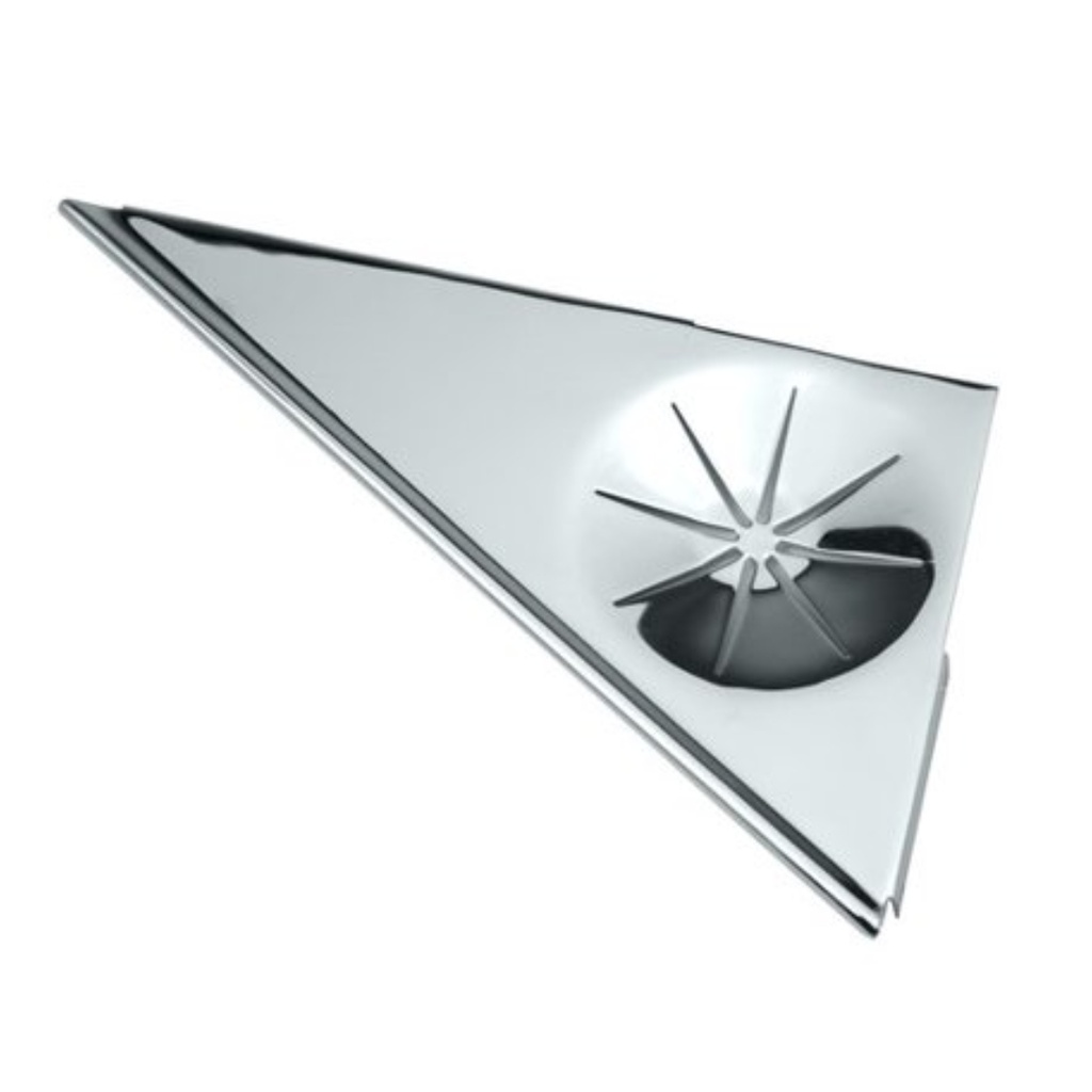 Gatco 1590 Corner Shower Shelf, Chrome