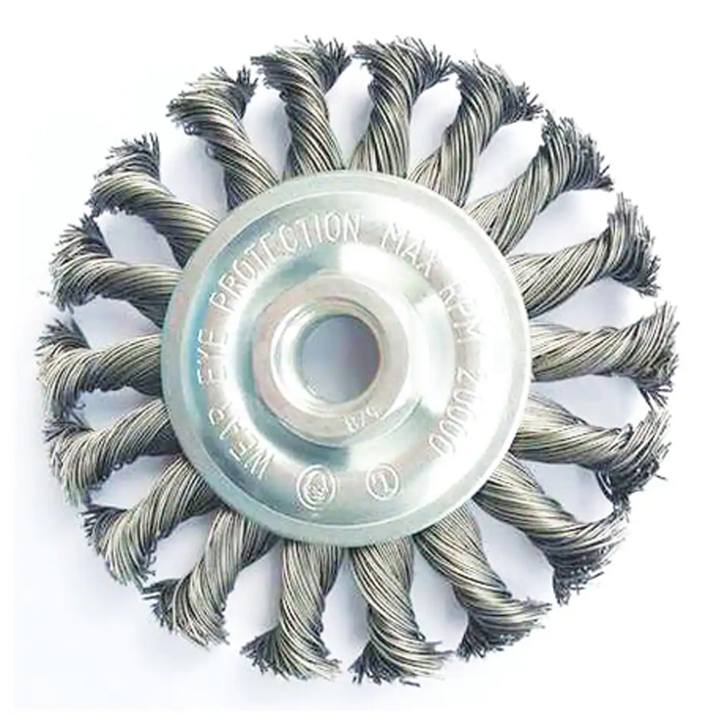 DARIX KNOTTED WIRE WHEEL 4"X5/8"