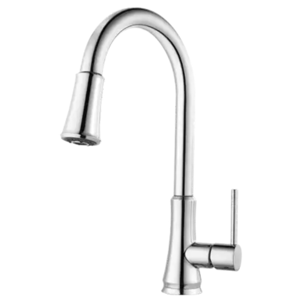 Pfister Pfirst Series 1-Handle Pull-Down Kitchen Faucet in Polished Chrome