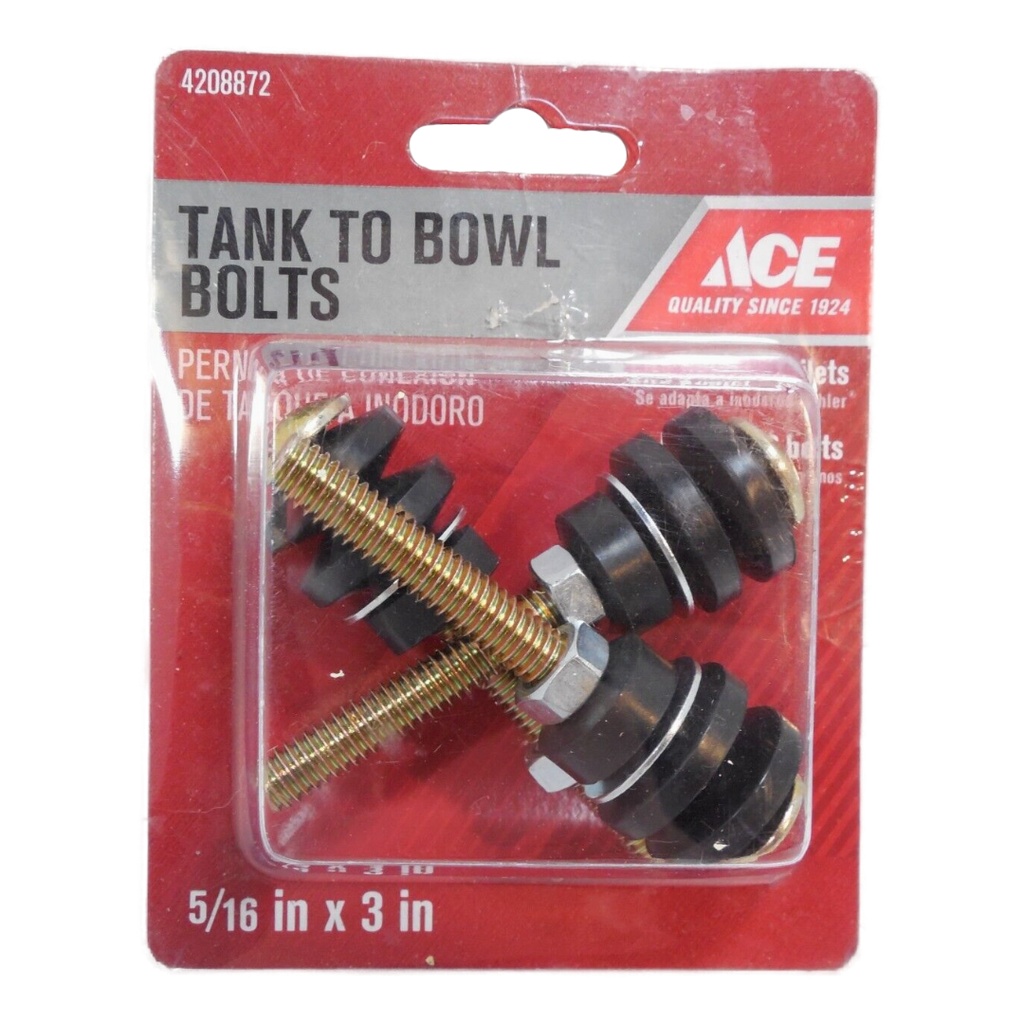 [4208872] Ace Tank to Bowl Bolts Black Brass Plated Rubber/Steel for Kohler