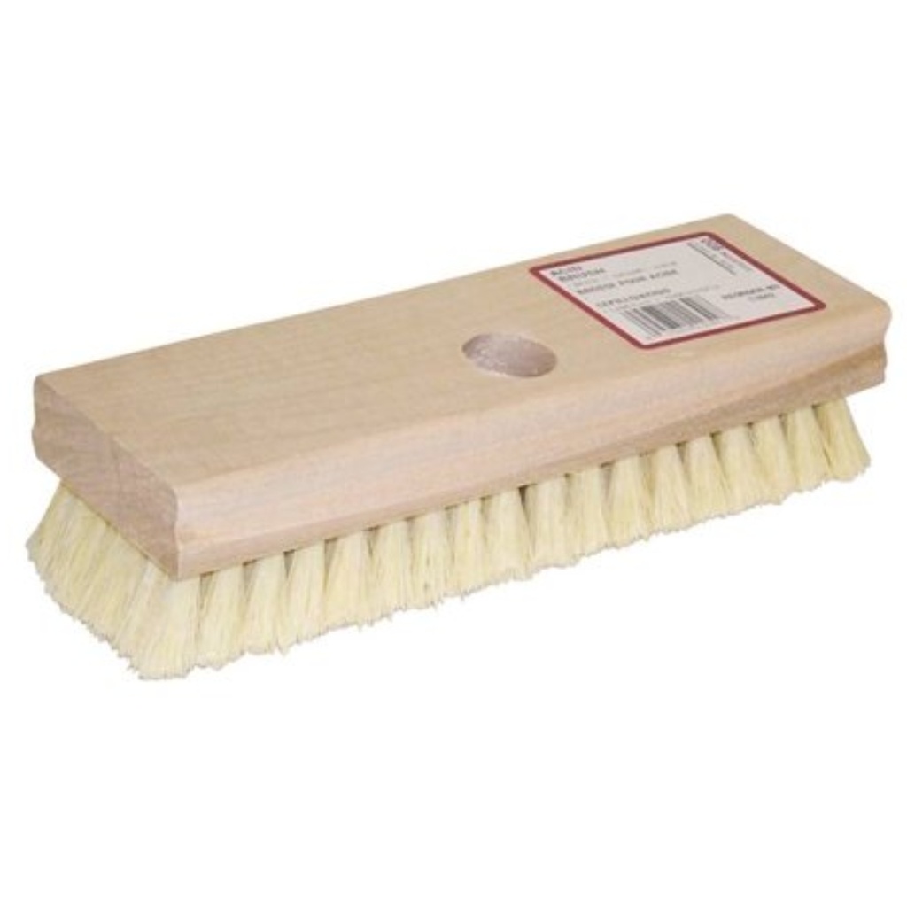 Acid Scrub Brush, 8 in Brush, 1-1/16 in Trim