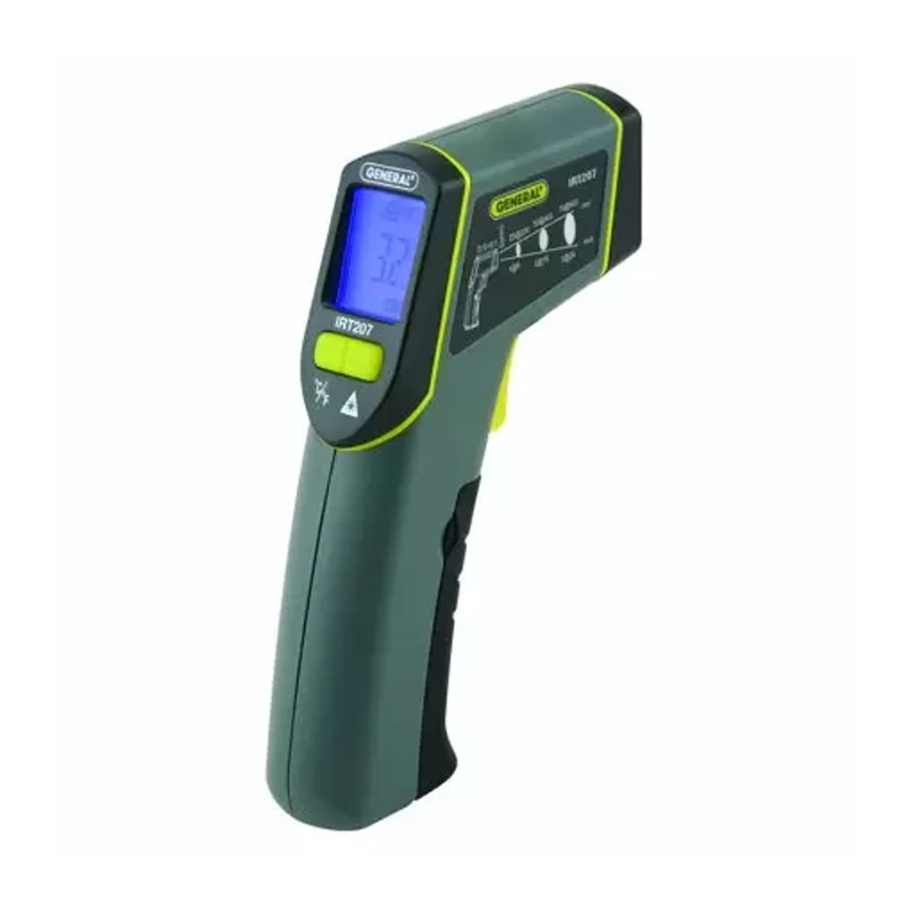 General 608 Deg 8:1 Non-Contact Infrared Thermometer 5.98 in. L X 1.26 in. W Gray