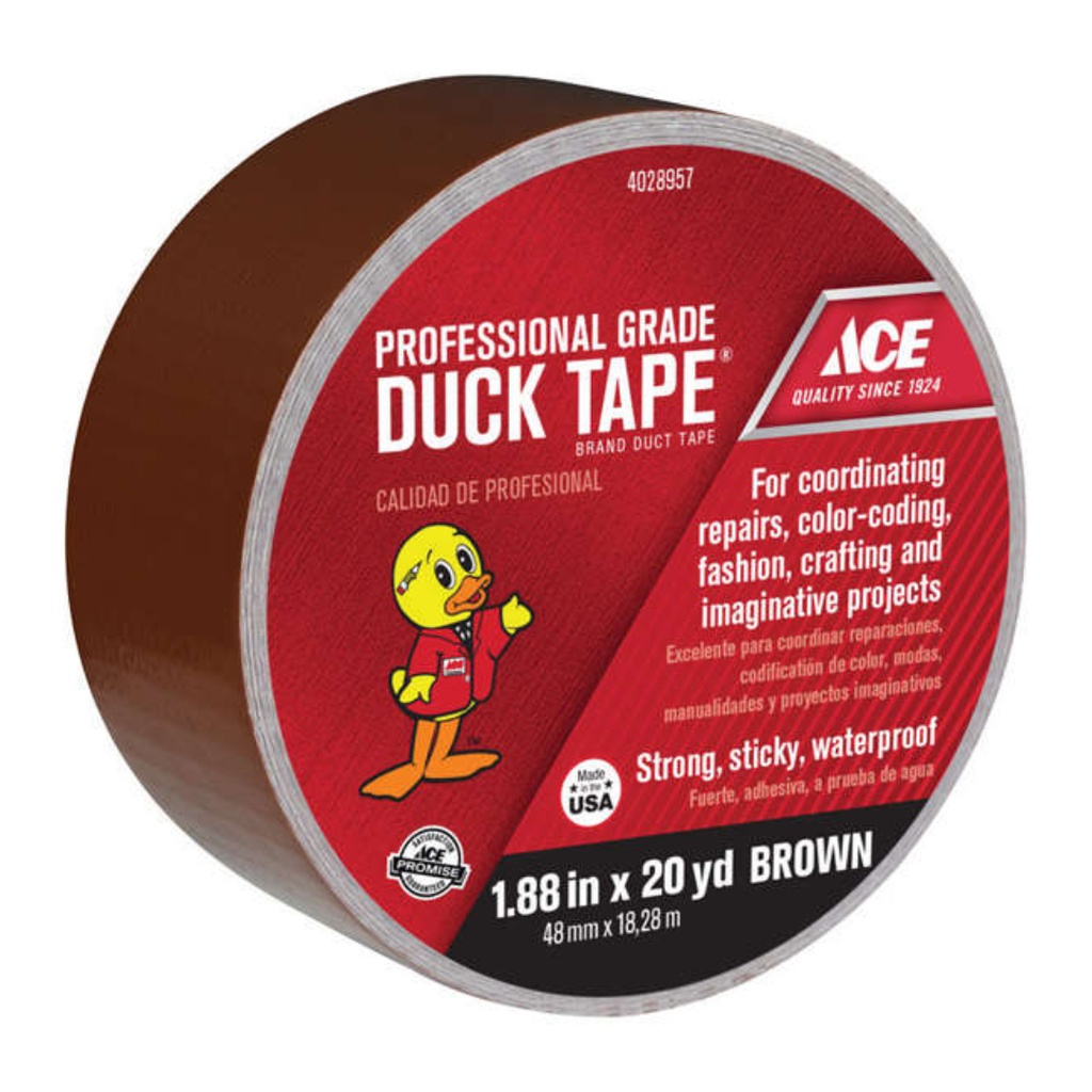 Ace 1.88 in. W X 20 Yd L Brown Solid Duct Tape