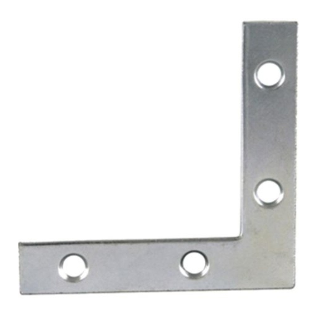 60990 3 in. Flat Corner - Zinc Dichromate