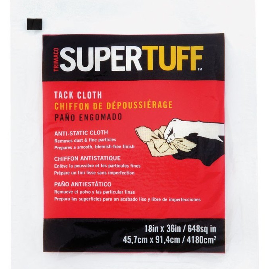 Trimaco SuperTuff 36 in. W X 18 in. L White Cotton Tack Cloth