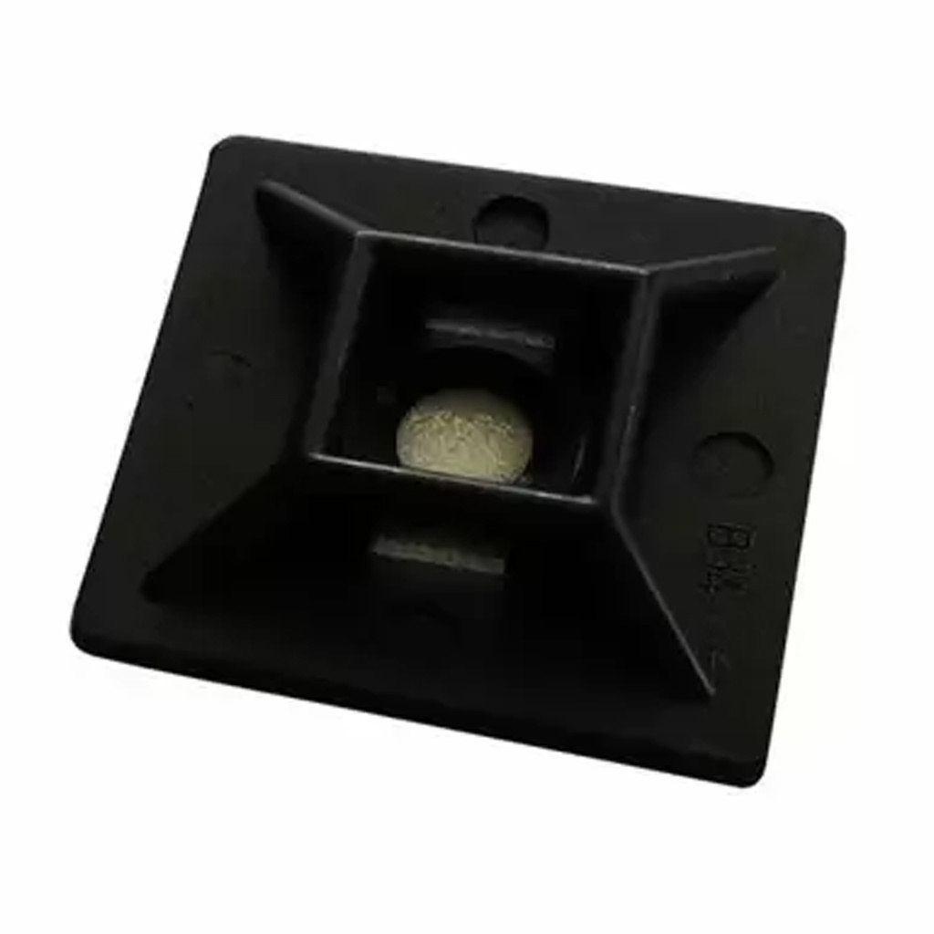 Steel Grip 1 in. L Black Cable Tie Base Mount 5 Pk