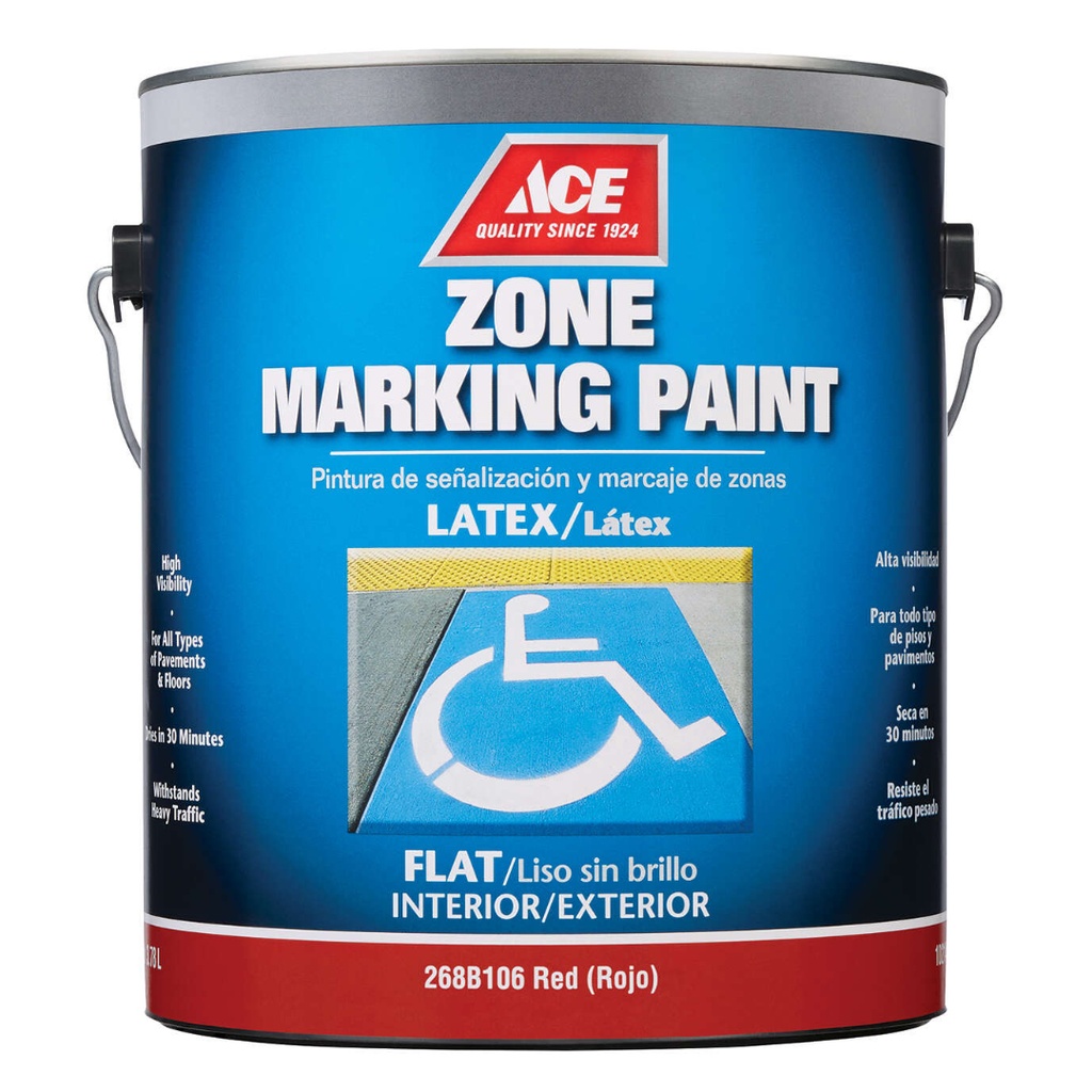 [1021451] Ace Red Traffic Zone Marking Paint 1 Gal.