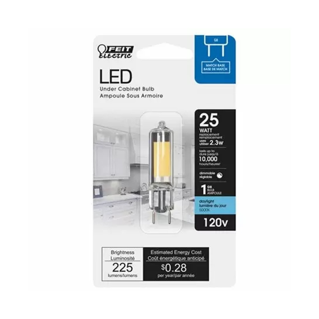 Feit T4 G8 LED Bulb Daylight 25 Watt Equivalence 1 Pk