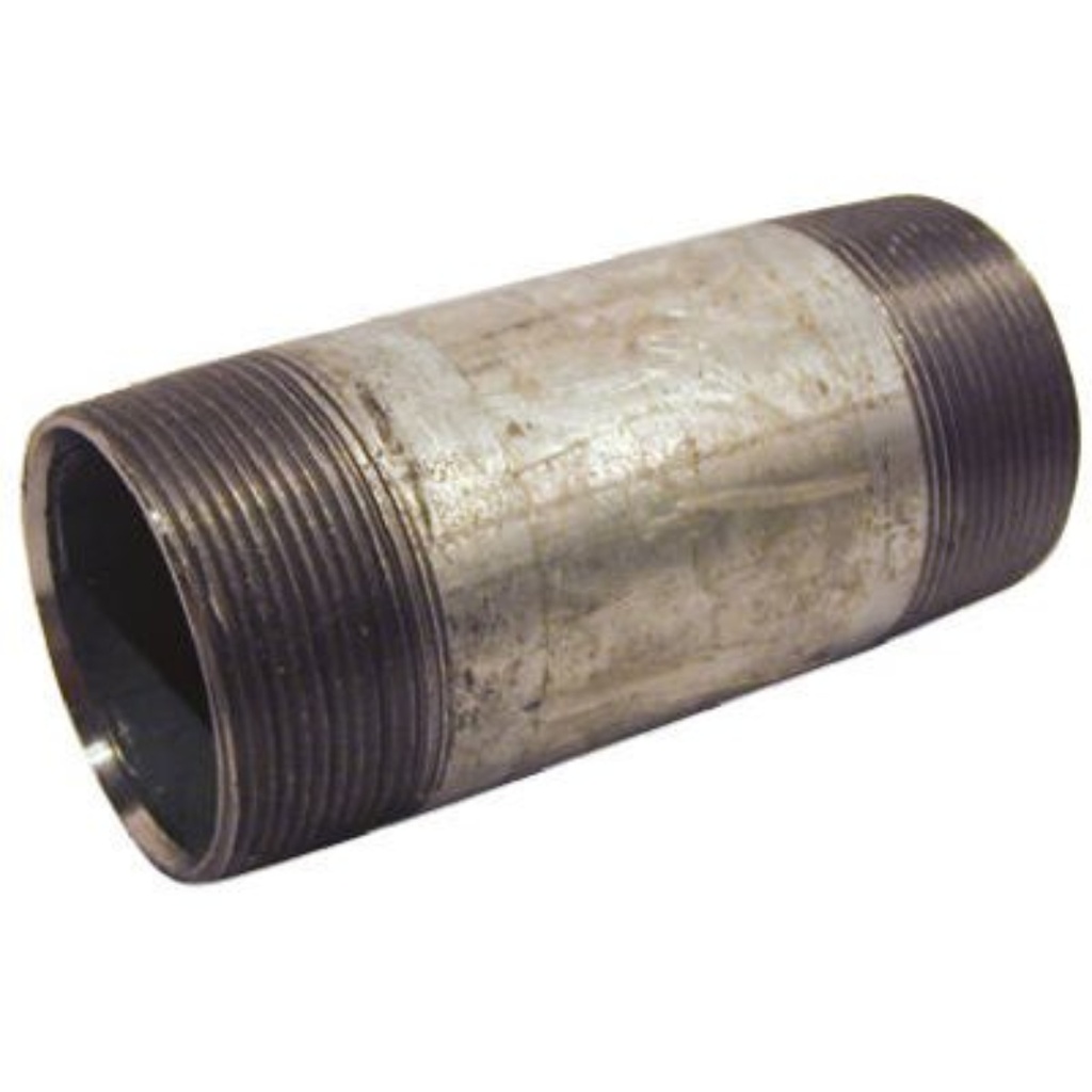 STZ Industries 1-1/2 in. MIP Each X 1-1/2 in. D MIP Galvanized Steel 6 in. L Nipple
