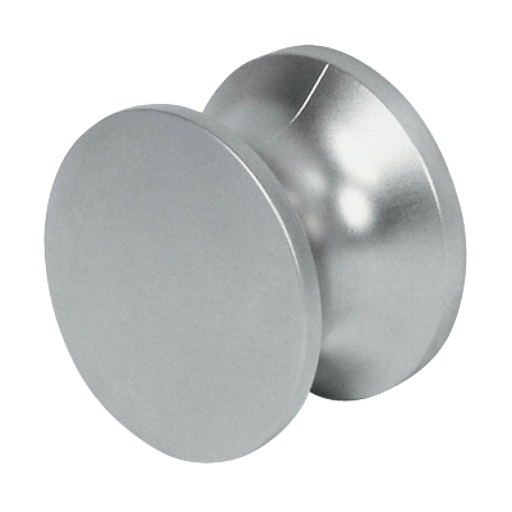 KNOB SOLID BRASS,CHR