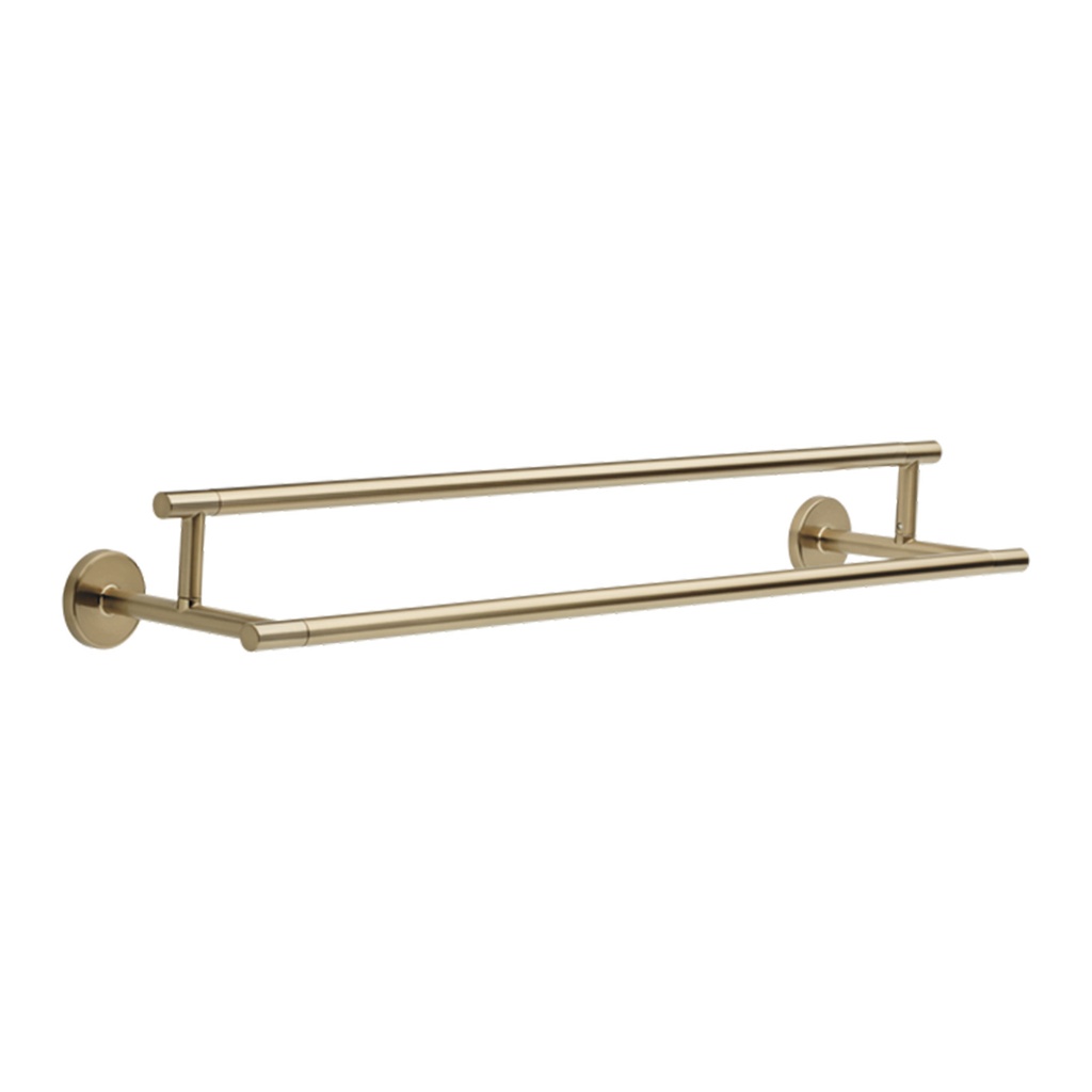 Delta 75925 Trinsic 24" Wall Mounted Double Towel Bar Champagne Bronze Bathroom Hardware and Accessories Bathroom Hardware Towel Bars