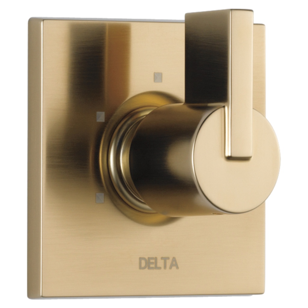 Delta T11853 Vero Three Function Diverter Valve Trim Less Rough-in Valve - Two Independent Positions One Shared Position Champagne Bronze Showers