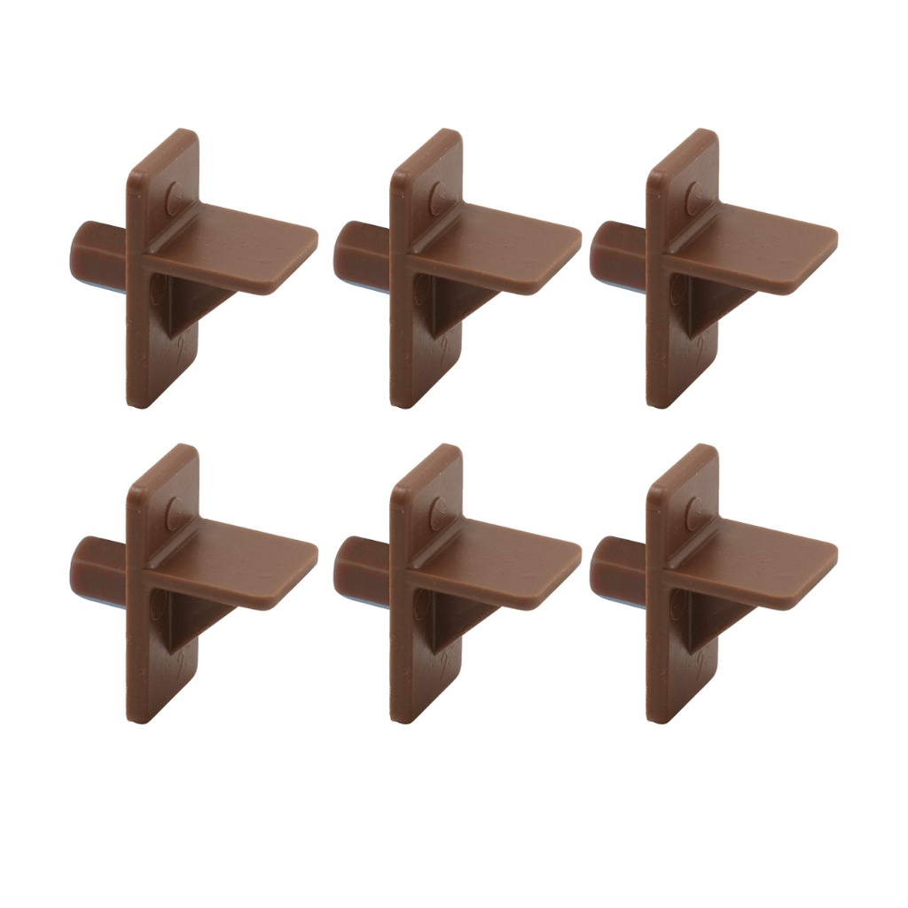 [384001156] CLIP TAB. PLAST.BROWN PQT.6