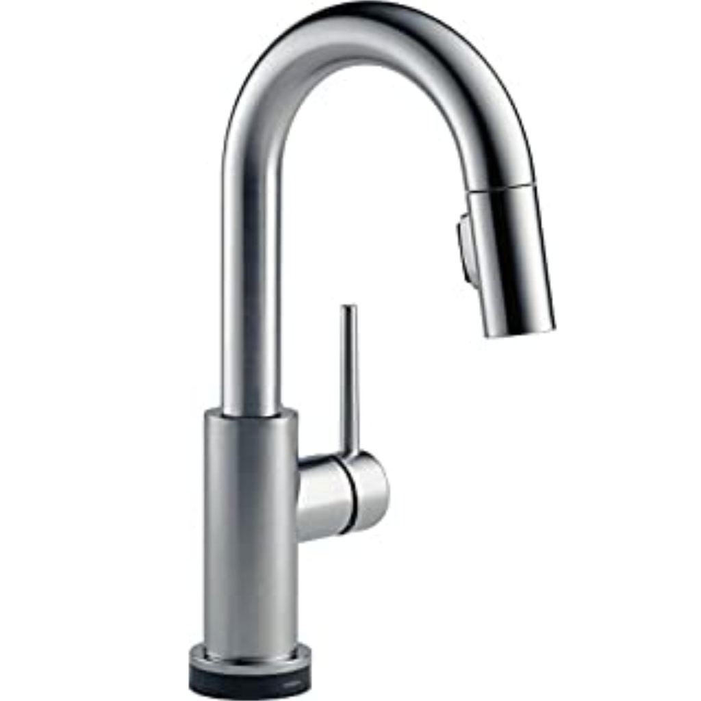 Delta Trinsic:9959T Single Handle Pull-Down Bar / Prep Faucet with Touch2O Technology