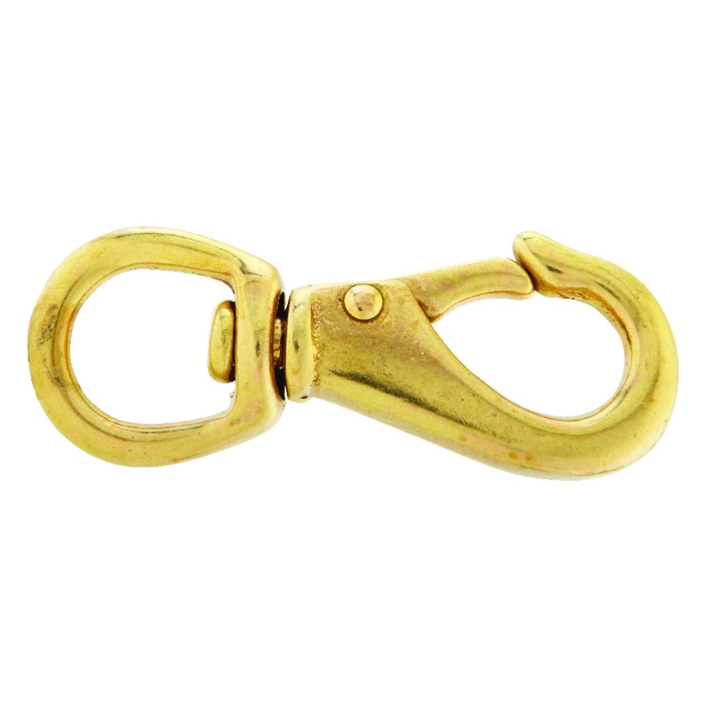 Campbell Chain 5/8 in. Dia. X 3-1/8 in. L Polished Bronze Quick Snap 60 Lb.