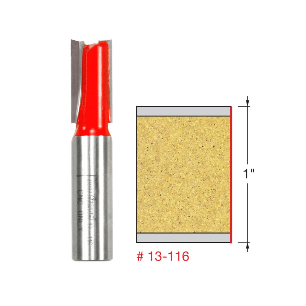1/2"  X  2-3/4"  Super  Hook  Straight  Router  Bit  (CNC  Only)