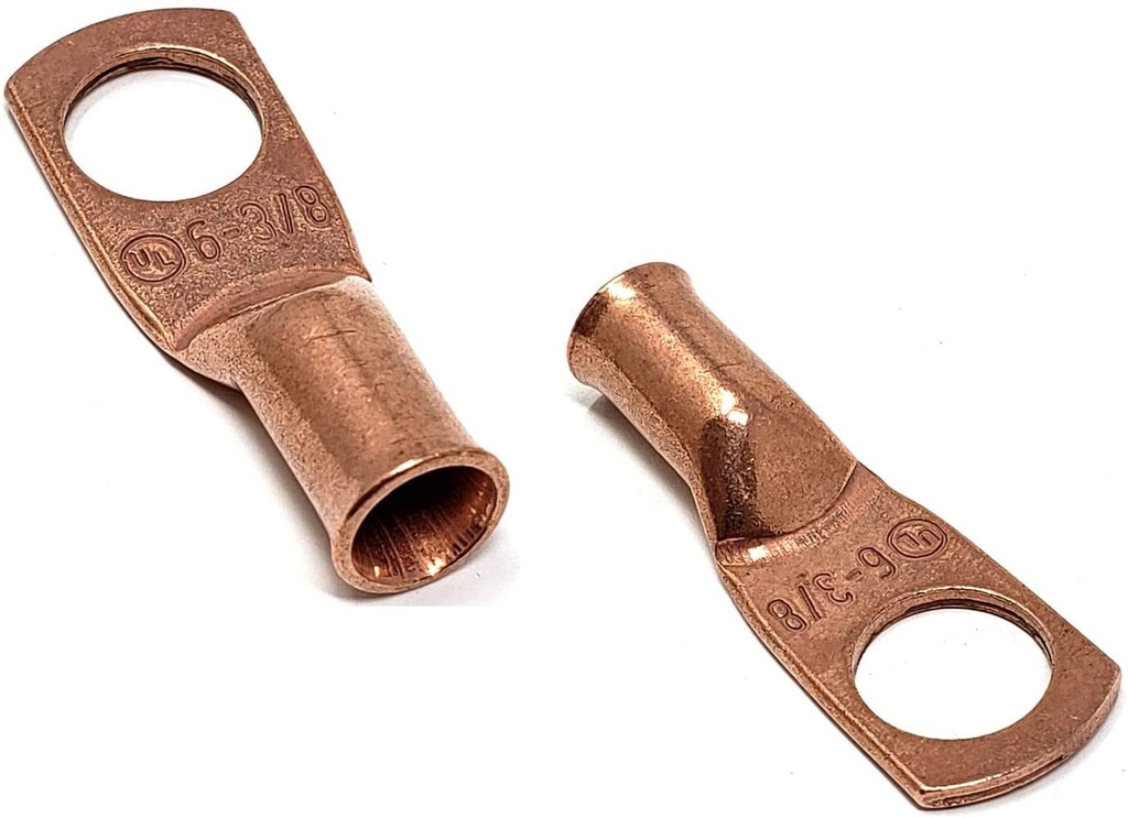 The Hillman Group 50306 3/8 Copper Bat Lug, 8-Pack