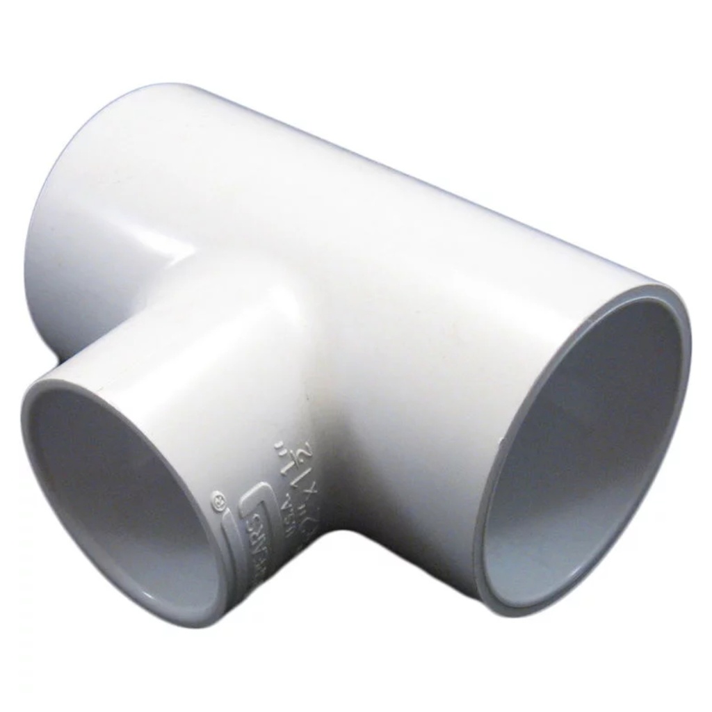 [42384] Charlotte Pipe Schedule 40 2 in. Slip X 2 in. D Slip PVC Reducing Tee 1 Pk