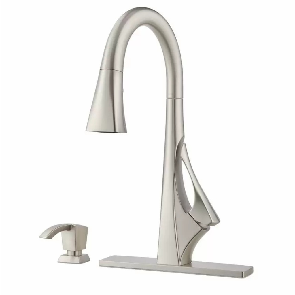 [F5297VNGS] Pfister Venturi Single-handle Pull-down Sprayer Kitchen Faucet with Spot Defense in Stainless Steel