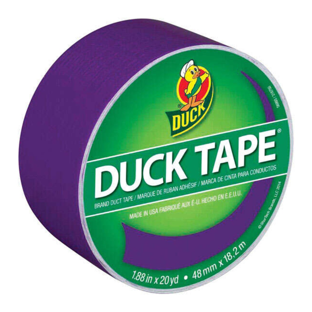 Duck 1.88 in. W X 20 Yd L Purple Solid Duct Tape