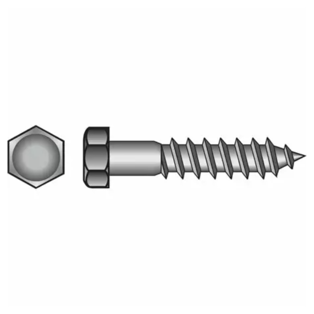 Hillman 832040 5/16 X 3-Inch Stainless Steel Hex Lag Screws  25-Pack