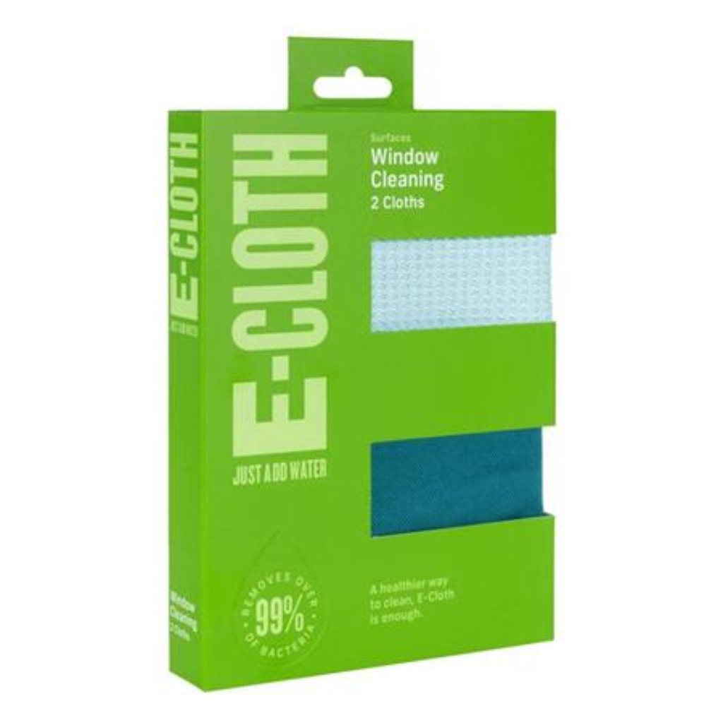 E-Cloth Window Kit Microfiber Glass and Polish Cloth 2 Pack