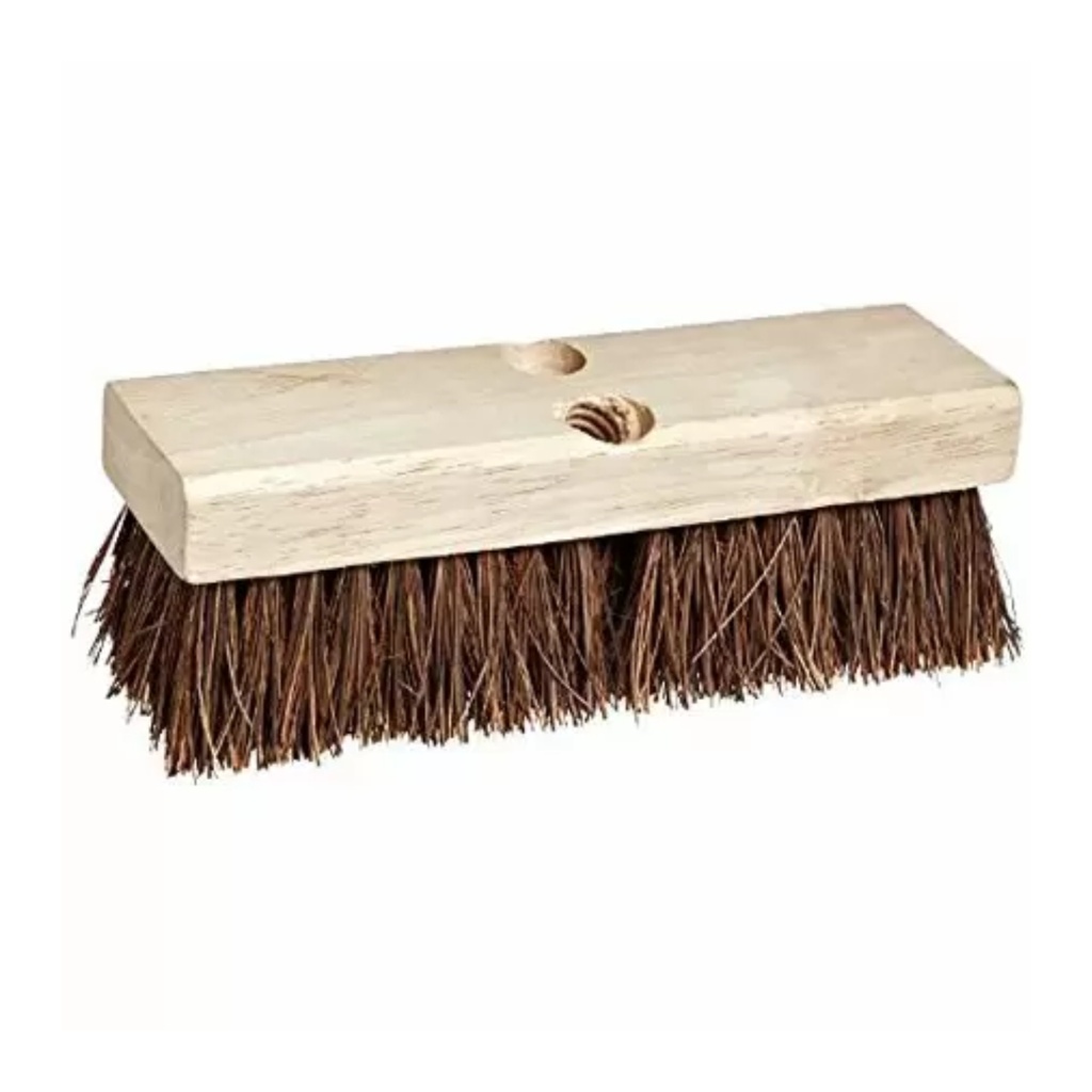 9" Deck Scrub Brush, Palmyra Fill