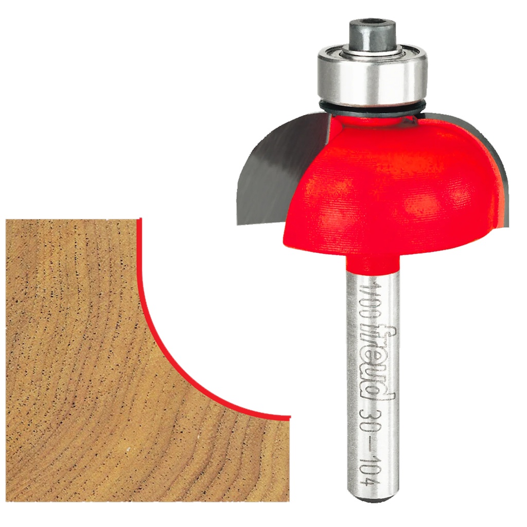 Freud 1-1/4 in. D X 3/8 in. X 2-3/16 in. L Carbide Cove Router Bit