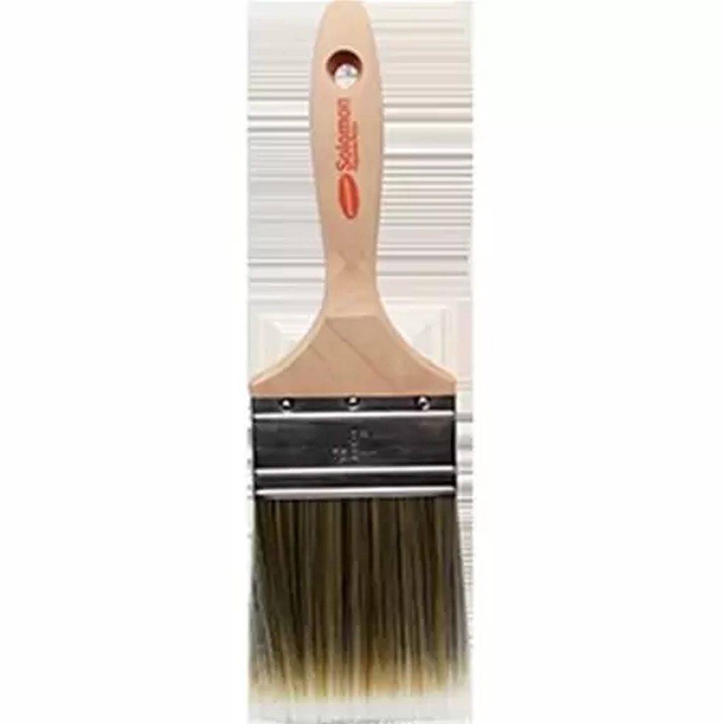Dynamic HB199017 3 in. Solomon Flat Beavertail Polyester Nylon Brush
