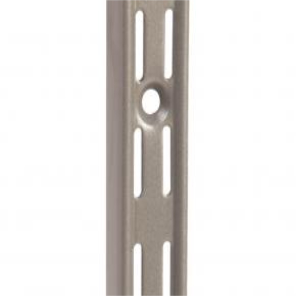 [5418645] Knape & Vogt Silver Steel Double Slot Bracket 14 Ga. 48 in. L 300 Lb