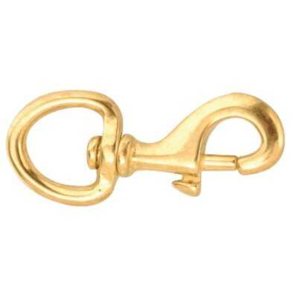 [51339] Campbell 3/4 in. D X 3-1/8 in. L Polished Bronze Bolt Snap 70 Lb