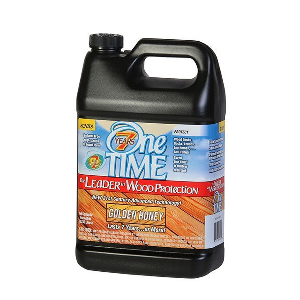 Wood Preservative Stain & Sealer  Golden Honey Finish  1 Gal.