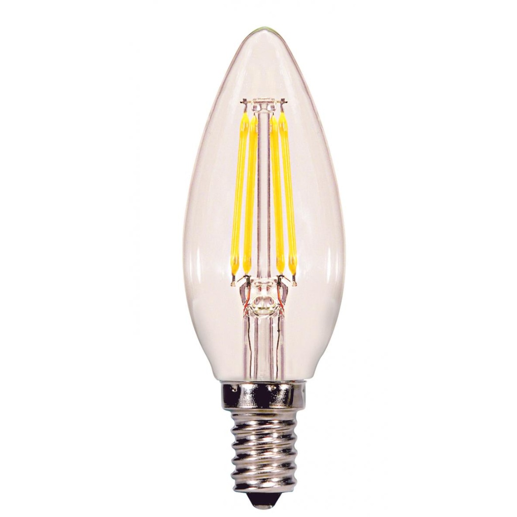 Bulb,LED,4W,120V,C11,Base E12,50K