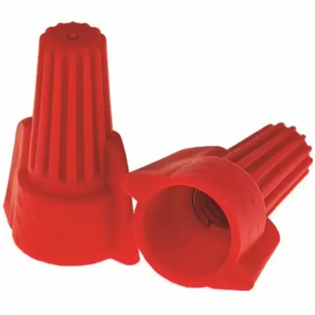 [450015400] PREFERRED INDUSTRIES™ WING-TYPE WIRE CONNECTOR, RED, 100 per BOX per 6 Box