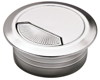 COVER HOLE 2PC CHR.MATT 60MM