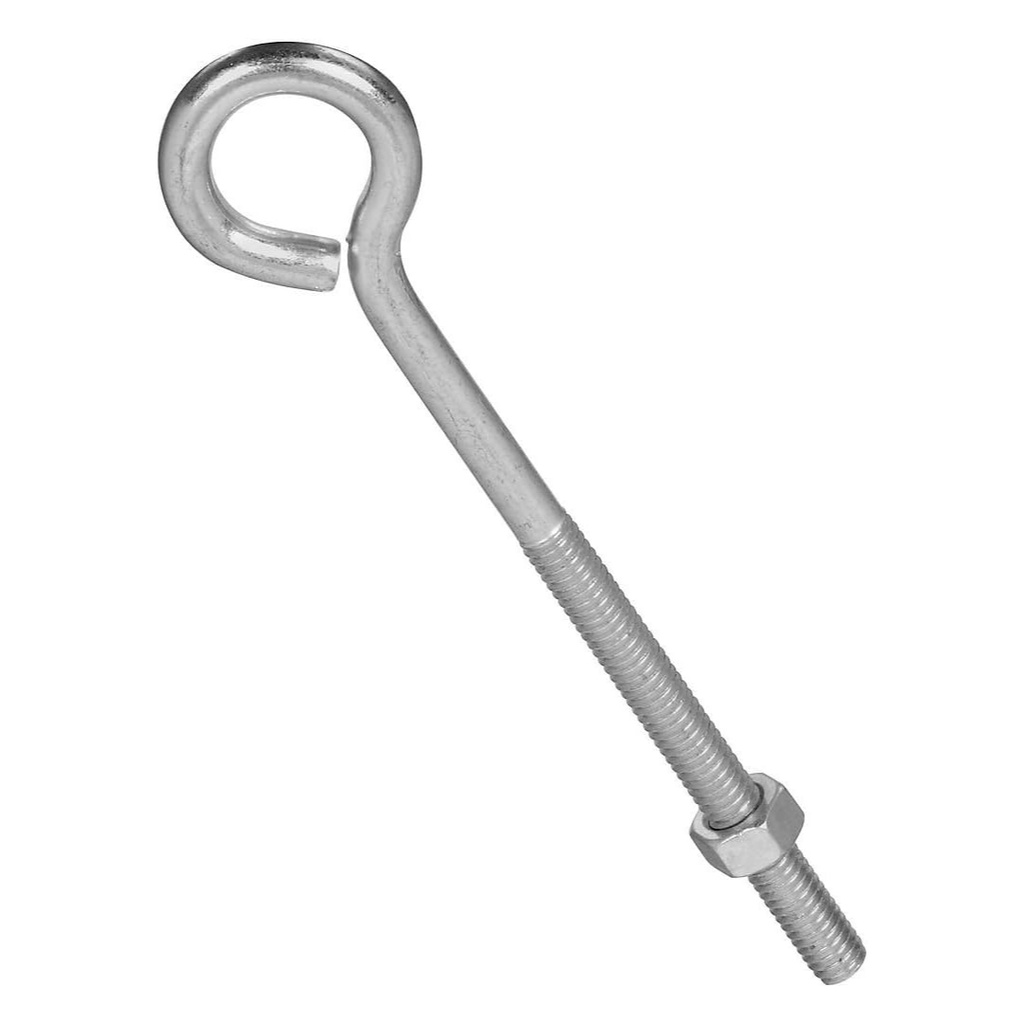 National Hardware 1/4 in. X 5 in. L Zinc-Plated Steel Eyebolt Nut Included