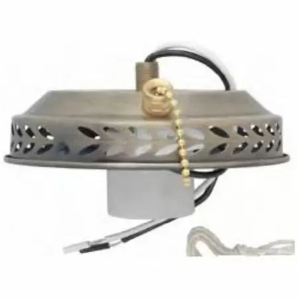 SATCO 4" WIRED POL BR FAN LIGHT