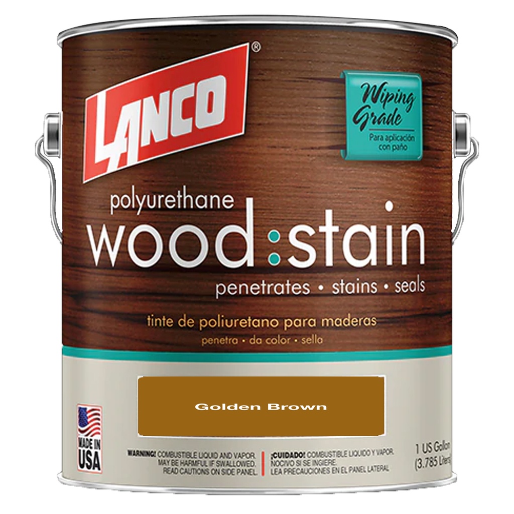 LANCO W/STAIN GOLD BROWN QT