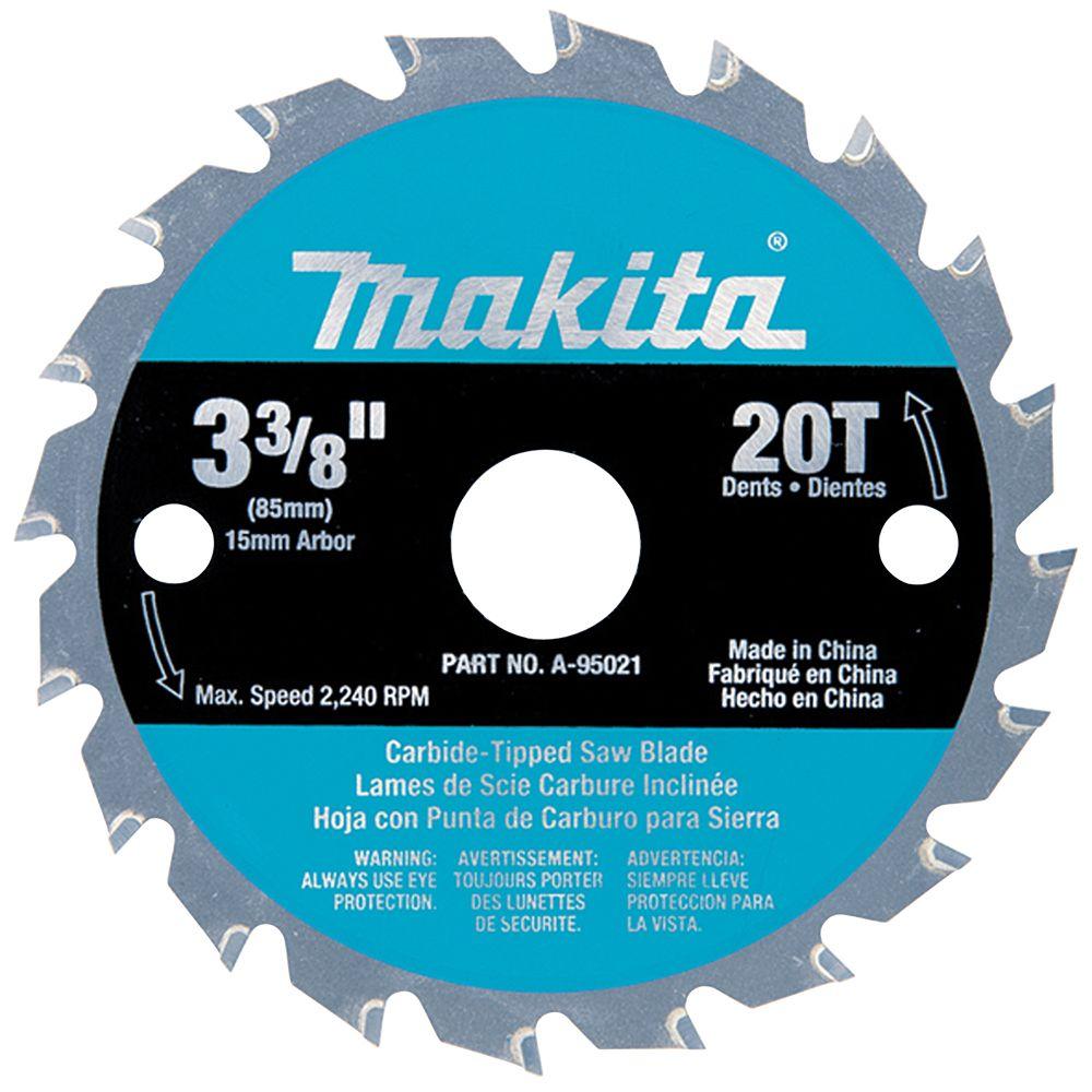 Makita 3-3/8 Inch 24T Carbide-Tipped General Purpose Circular Saw Blade - 721005-a