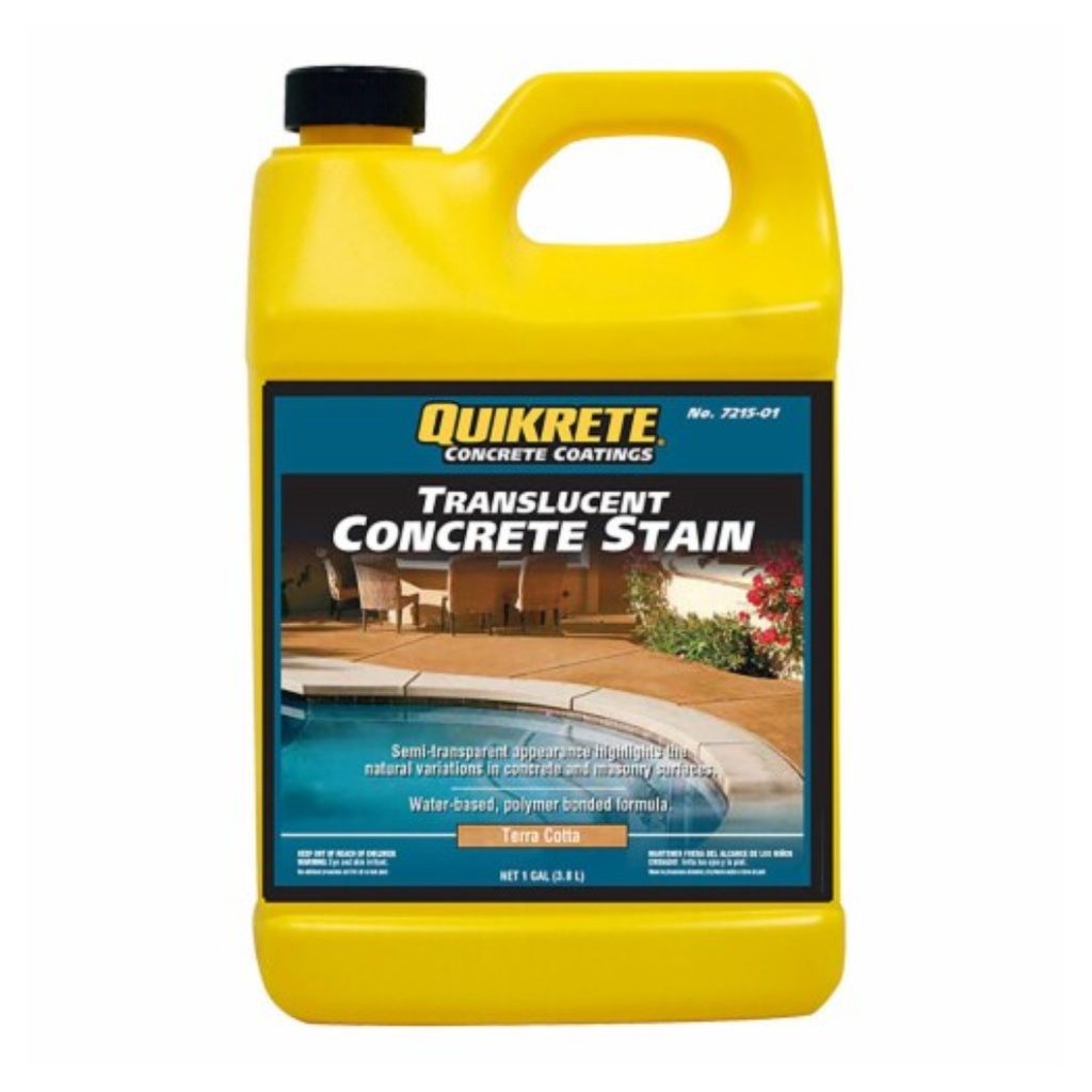 Quikrete Translucent Concrete Stain Terra Cotta Gal