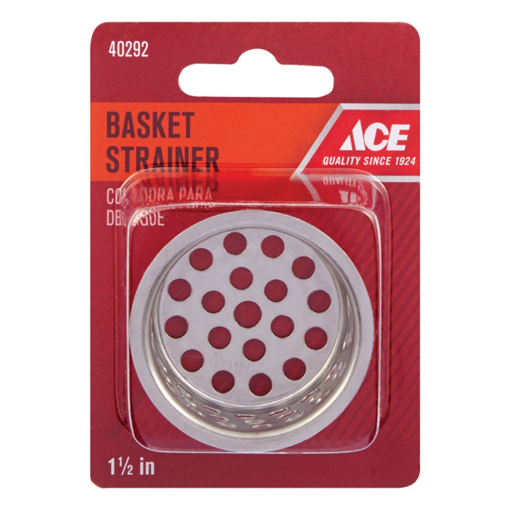 Ace 1-1/2 in. D Chrome Strainer Basket
