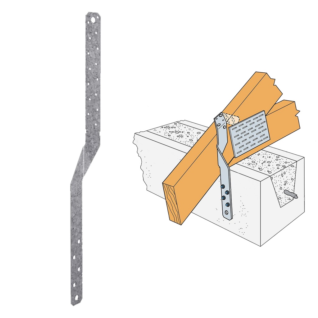 [ANCLAJE109] Simpson Strong-Tie MTSM20 - 20  16-Gauge Medium Twist Strap for Masonry
