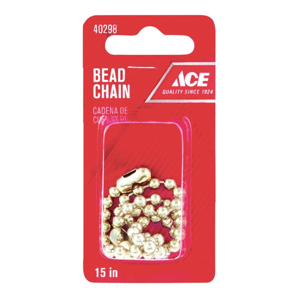 [40298] Ace 3/16 in. Dia. Beaded Chain