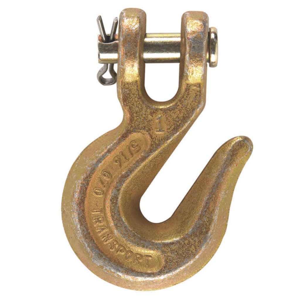 Campbell 5/16 in. Clevis Grab Hook Grade 70 Yellow Chromate - T9503415