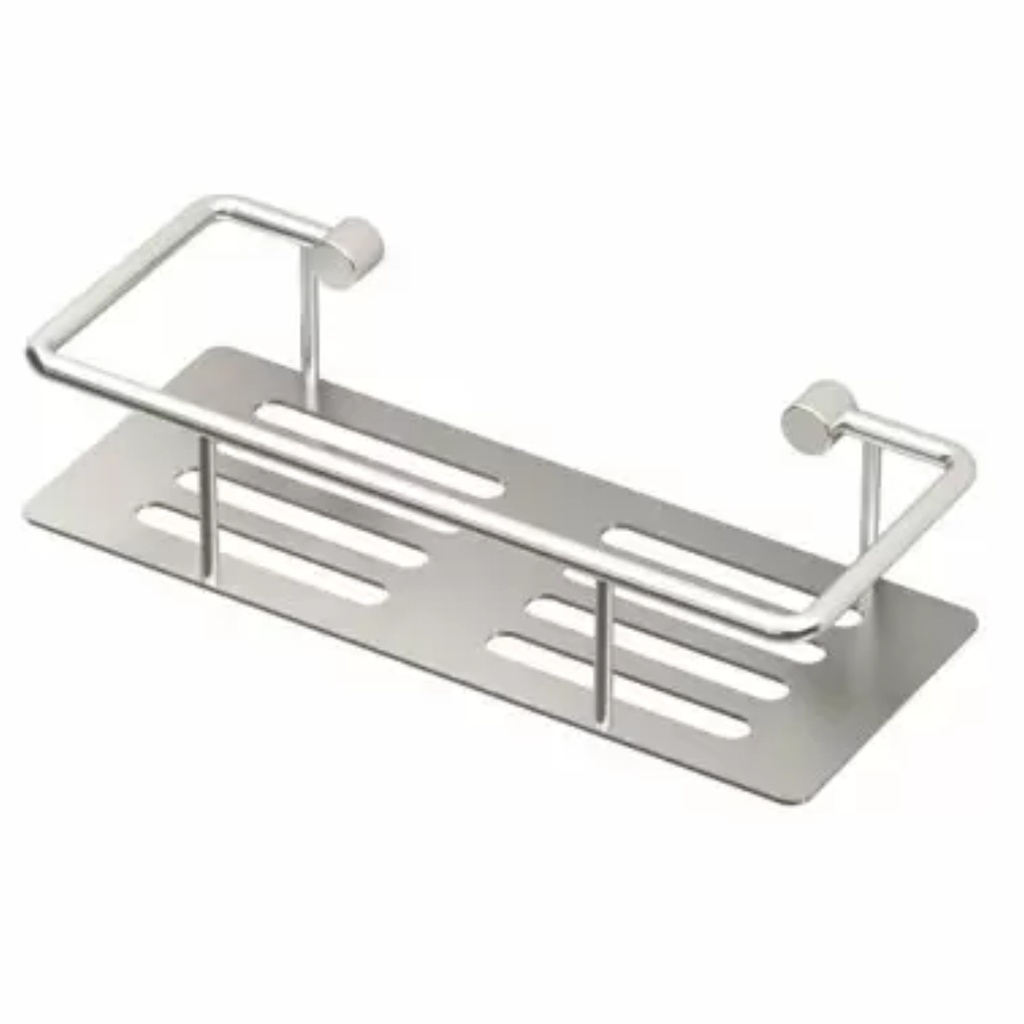 [366001459] Elegant 10 in. W Shower Shelf in Satin Nickel