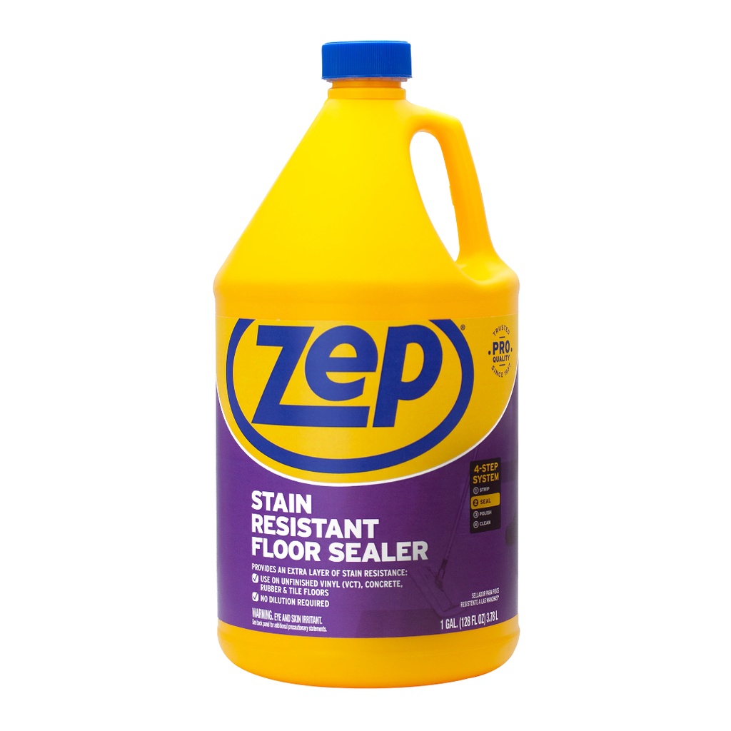 Zep Commercial 1-Gallon Stain Resistant Floor Sealer - Unscented (4/Carton)